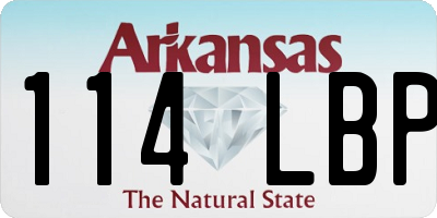 AR license plate 114LBP