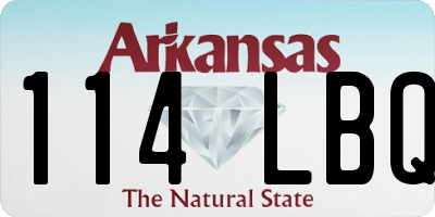 AR license plate 114LBQ