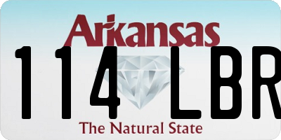 AR license plate 114LBR