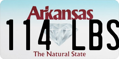 AR license plate 114LBS