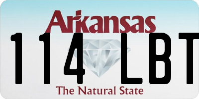 AR license plate 114LBT