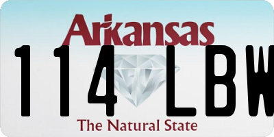 AR license plate 114LBW