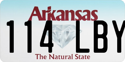AR license plate 114LBY