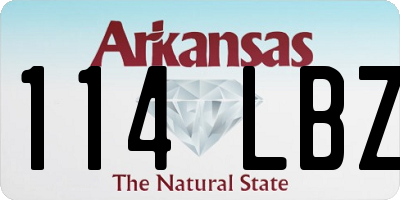 AR license plate 114LBZ