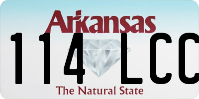 AR license plate 114LCC