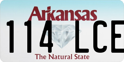 AR license plate 114LCE