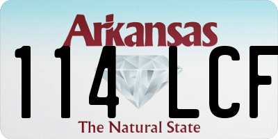 AR license plate 114LCF