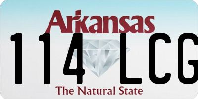 AR license plate 114LCG