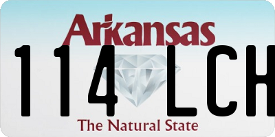 AR license plate 114LCH