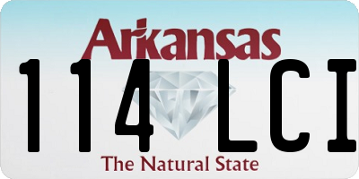 AR license plate 114LCI