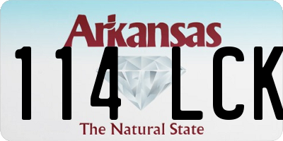 AR license plate 114LCK