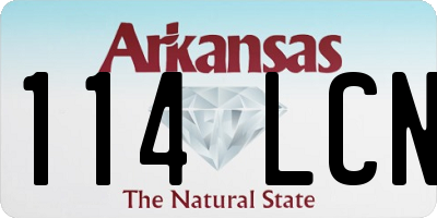 AR license plate 114LCN