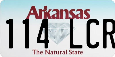 AR license plate 114LCR