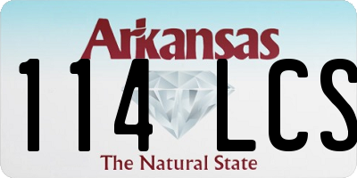 AR license plate 114LCS