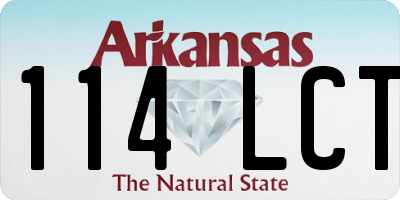 AR license plate 114LCT
