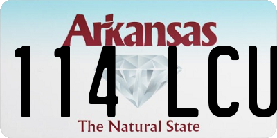 AR license plate 114LCU