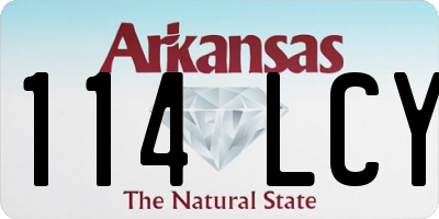 AR license plate 114LCY