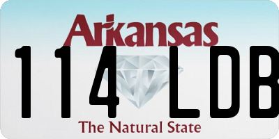 AR license plate 114LDB