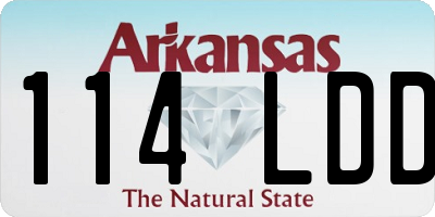 AR license plate 114LDD