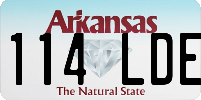 AR license plate 114LDE