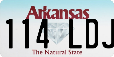 AR license plate 114LDJ