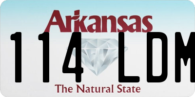 AR license plate 114LDM