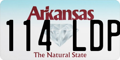 AR license plate 114LDP