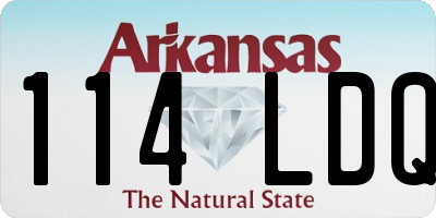 AR license plate 114LDQ