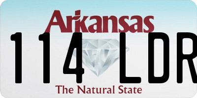AR license plate 114LDR