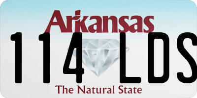 AR license plate 114LDS