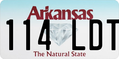 AR license plate 114LDT