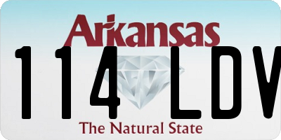 AR license plate 114LDV