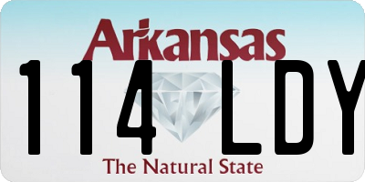 AR license plate 114LDY