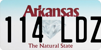 AR license plate 114LDZ