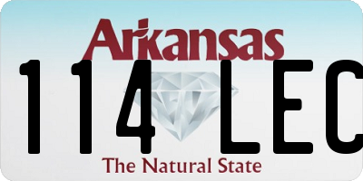 AR license plate 114LEC