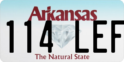 AR license plate 114LEF
