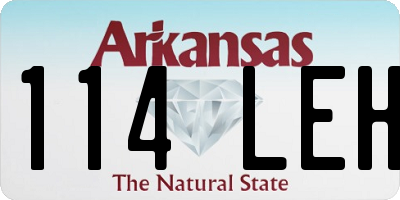 AR license plate 114LEH
