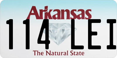 AR license plate 114LEI