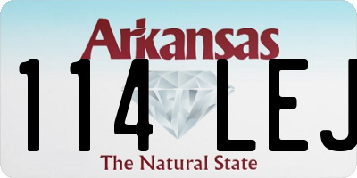 AR license plate 114LEJ