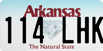 AR license plate 114LHK