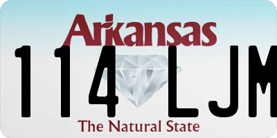 AR license plate 114LJM