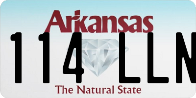 AR license plate 114LLN