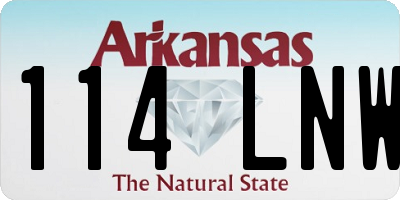 AR license plate 114LNW