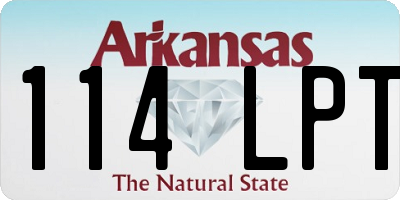 AR license plate 114LPT