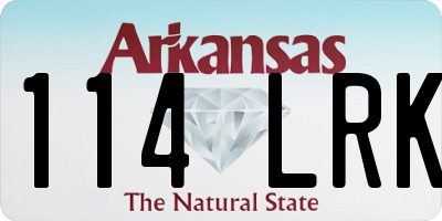AR license plate 114LRK