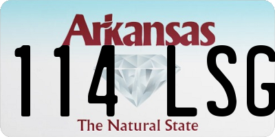 AR license plate 114LSG