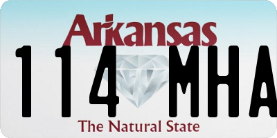 AR license plate 114MHA