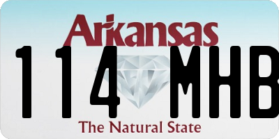 AR license plate 114MHB