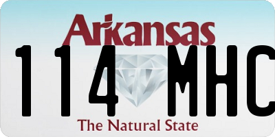 AR license plate 114MHC
