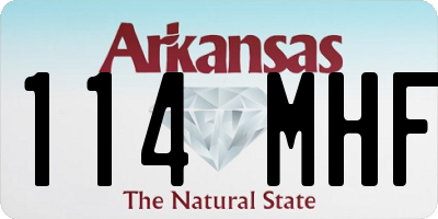 AR license plate 114MHF